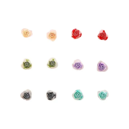 QIANTONG Пластик Серьги-гвоздики Унисекс