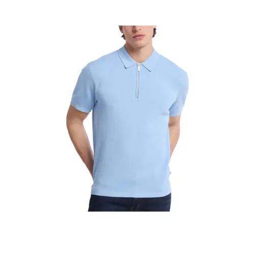 MICHAEL KORS Light Blue Men's Polo Shirt MICHAEL KORS Светло-синий Мужской Поло