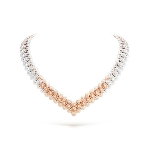 Van Cleef Arpels 18К Белое золото Ожерелье Женское Серебро