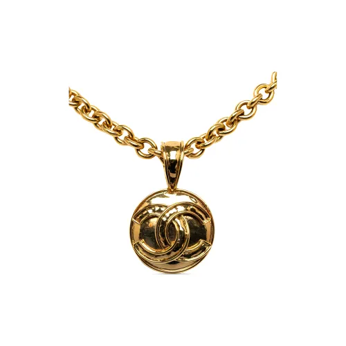 CHANEL CC Золотое Покрытие Ожерелья Женские Золото