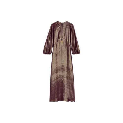 CELINE FW25 Длинное платье с длинными рукавами женское