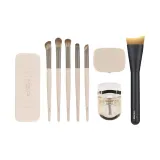 5 шт. Кисть для теней (Коробка) + Кисть для очищения + Кисть для туши Curler + Блестящая розовая рыбка с хвостом ласточки (Кисть)