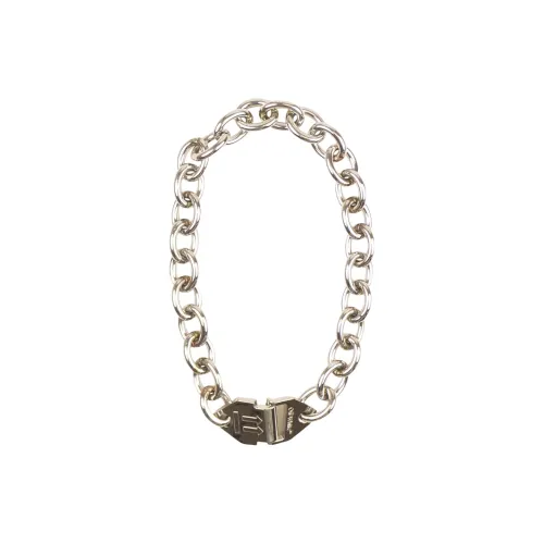 Off Белый Metal Necklaces Серебряный Унисекс