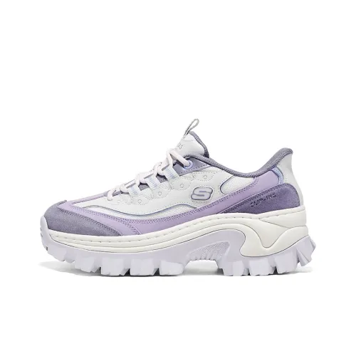 Skechers Аbrasion Resistant визуально увеличивает рост Низкий Топ Повседневная обувь Женская Фиолетовая