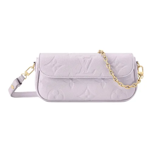 LOUIS VUITTON Тисненая крупнозернистая текстура коровьей кожи Сумка через плечо Сумка на плечо Женская Dream Фиолетовый