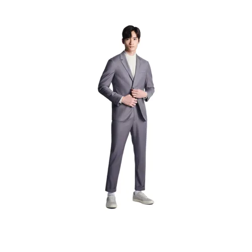 SAINT ANGELO Heather Purple PURE Face Men's Suit Pants
