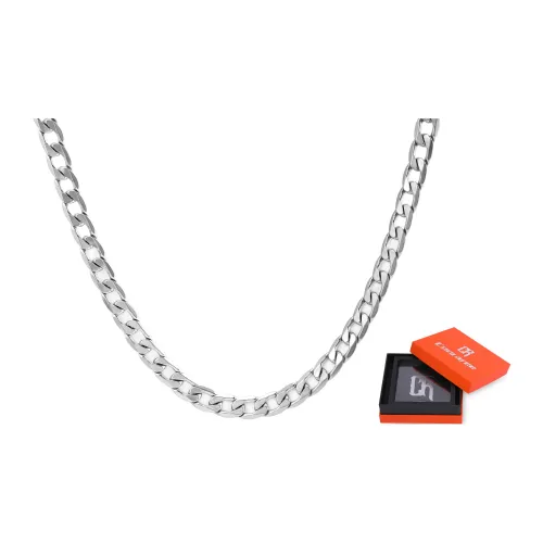 Cooraree Титановая сталь Ожерелье Серебряное Унисекс