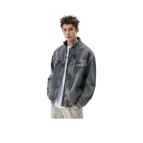 PISYPOX Denim Jacket Unisex Dark Blue PISYPOX Деним Куртка Унисекс Темно-синий