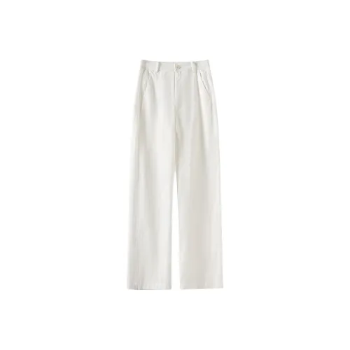 Devanro Белые Женские Повседневные Брюки