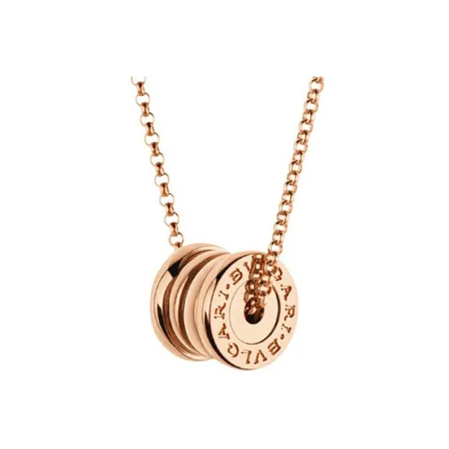 BVLGARI B.Zero1 Series 18К Розовое золото Ожерелье Унисекс Розовое золото