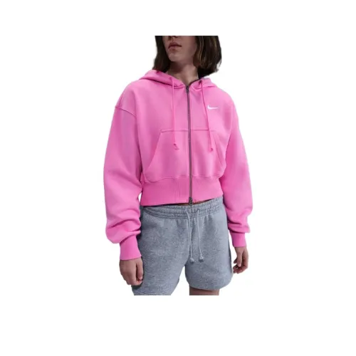 nike Sportswear Phoenix Fleece Куртки Пальто Женские Розовый