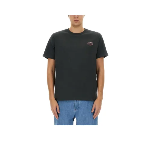 A.P.C. Joint Paragraph Темно-зеленая мужская футболка
