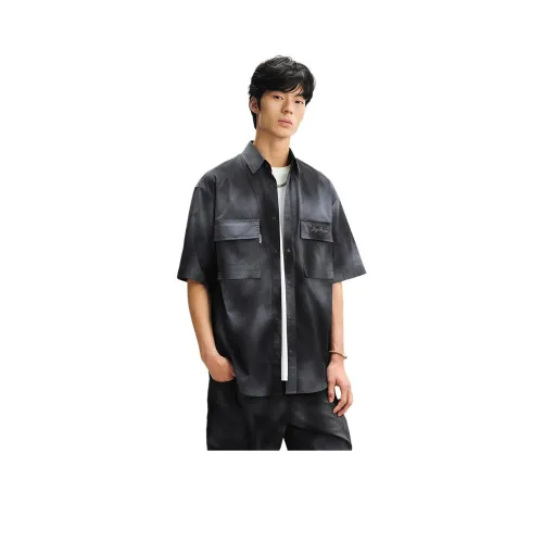 PEACEBIRD Eastern Фиолетовый Мужские Рубашки