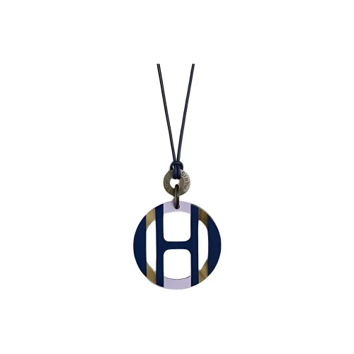 HERMES H Equipe Рог буйвола Ожерелья Женские