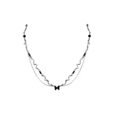 Сладкое и прохладное геометрическое ожерелье с бабочкой