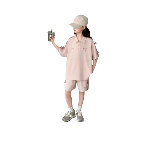 Because No Повседневная Спортивная Одежда 2 Предмета Комплект Розовый Детский