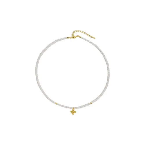 Floating Joy Титановая сталь Искусственная жемчужина Ожерелья Женские