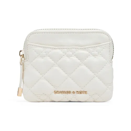 CHARLES KEITH ПУ (полиуретан) Кошелек Мини Женский Черный Кремовый Молочный Белый Синий Морская Соль Синий