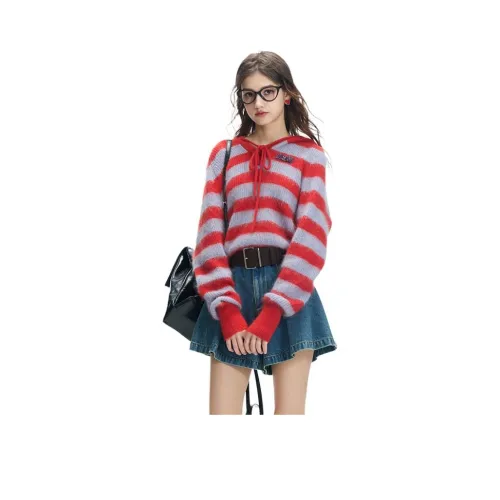 JORYAweekend Трикотаж Женский Красный Синий Полосы