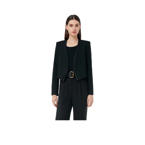 GOELIA Cropped Coat Women's Black GOELIA Укороченное пальто женское черное