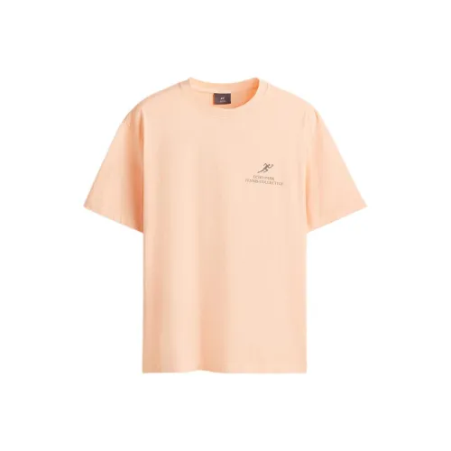 H&M Персиково-розовый Мужской T-рубашки