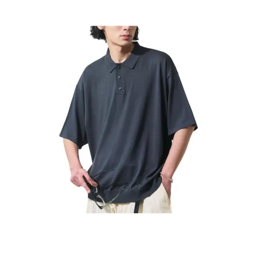 FREAK'S STORE Поло Унисекс Угольный Серый