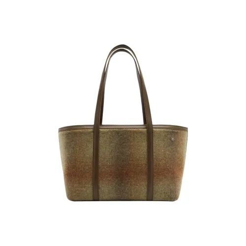 Loro Piana Кашемир Плечевая сумка Стандартная Женская Ореховый Зеленый