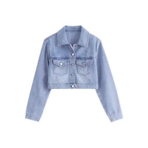 Aghr Синий Женские Джинсовые Куртки