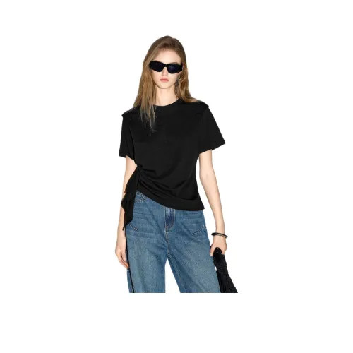 Bethine T-Shirt Женская Таинственный Черный