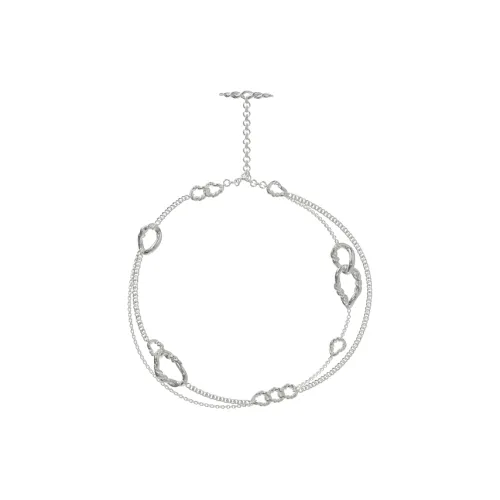 KVK Белое золото с медным покрытием ожерелья унисекс