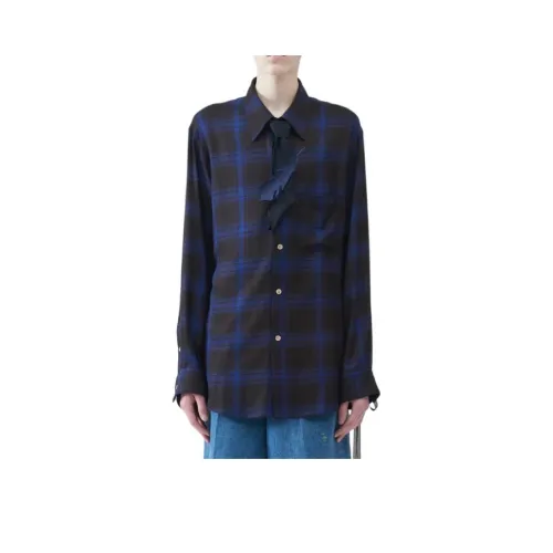 BED J.W. FORD Blue Men's Shirts BED J.W. FORD Синий Мужские Рубашки