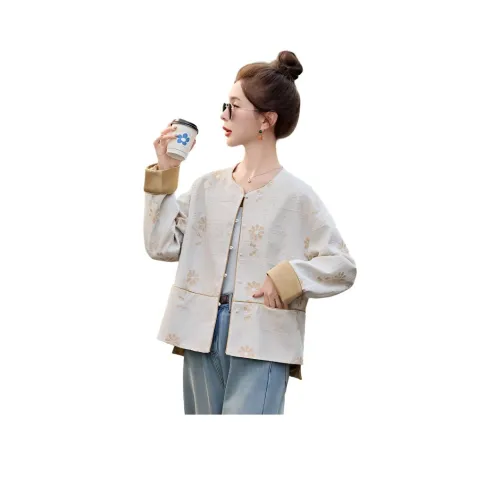 MJ Цвет изображения Женские Короткие пальто