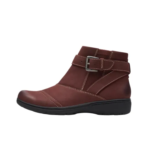 Clarks Ботильоны Темно-красные Женские