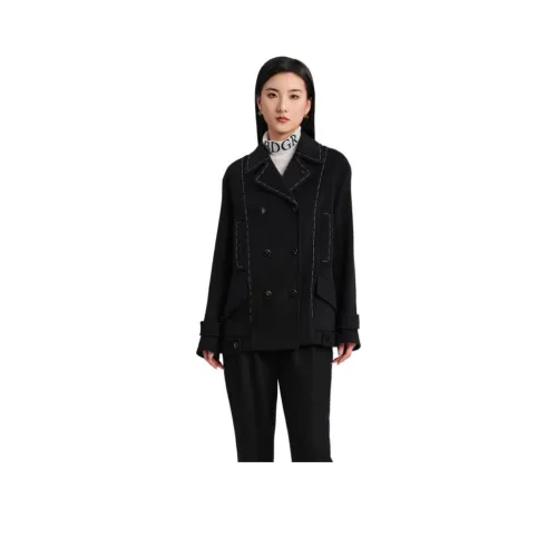 Blood Glitter Пальто Женское Черное