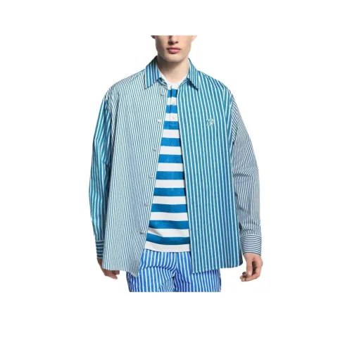 LOUIS VUITTON SS25 Рубашка Мужская Синяя