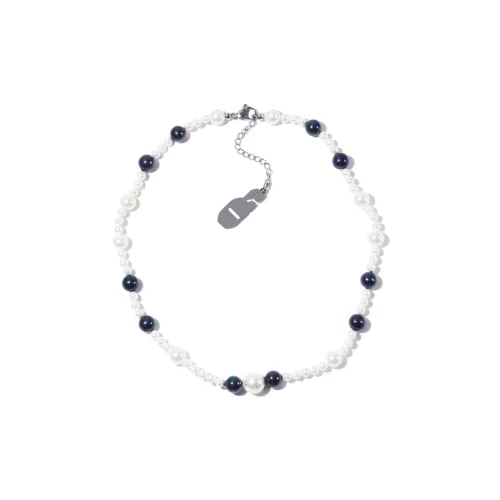 Get'em ON Черный Жемчужная раковина Белая раковина Жемчужные ожерелья Унисекс