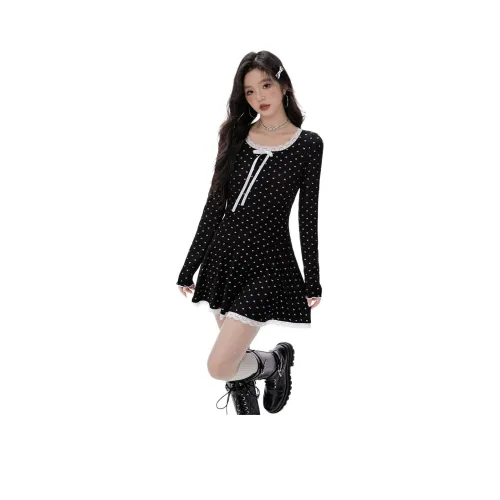 I'M ONE Длинное платье с длинными рукавами женское