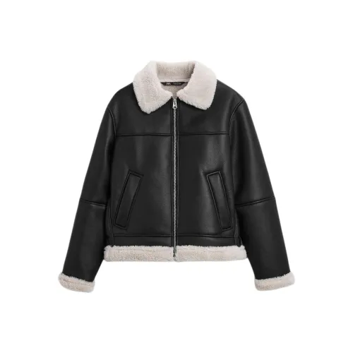 ZARA Черные Мужские Кожаные Куртки
