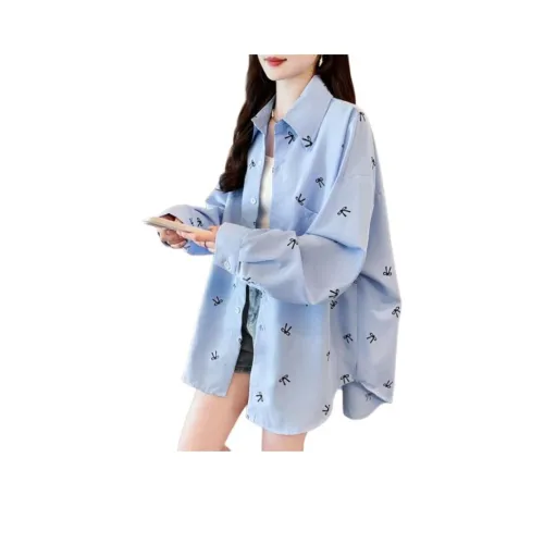 GOSO Синие Женские Рубашки