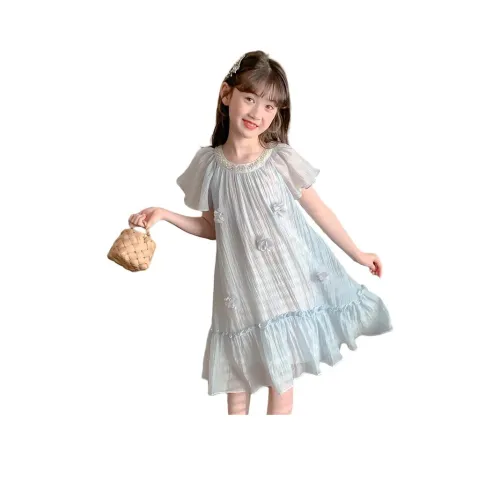 KAERFEITE Blue Kids Dresses KAERFEITE Синий Детские Платья