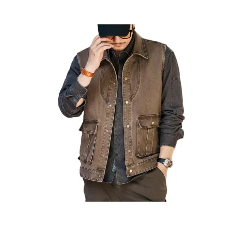 GELANLU Хаки Унисекс Жилеты