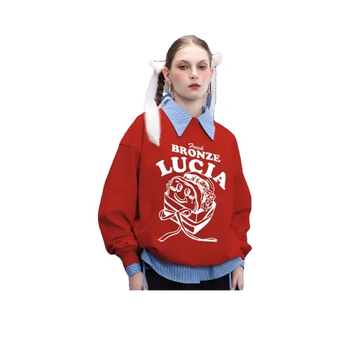 Bronze Lucia Красный Унисекс Свитшоты