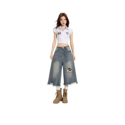 Shuhao Bai Джинсовые шорты Женские