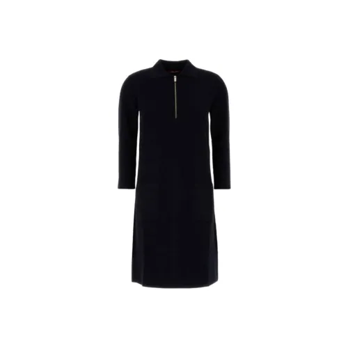 MaxMara Studio Длинное платье с длинными рукавами женское