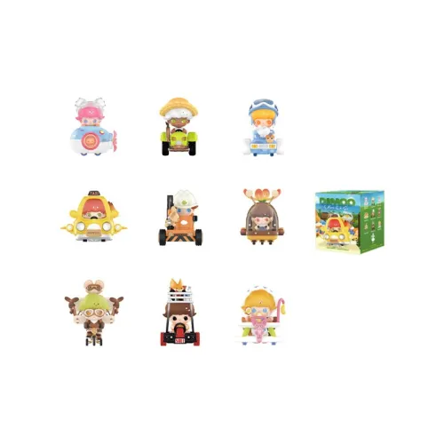 POP MART Dimoo Where Collection Фигурка Слепые коробки Один Blind Коробка Целая коробка 9 шт