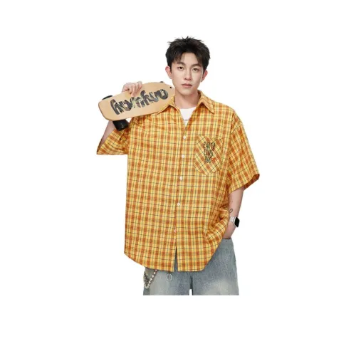 GPOUHO Апельсин Унисекс Рубашки