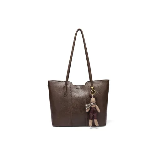 CORALDAISY Сумка через плечо из синтетической кожи стандартная женская мокко ржавый лист коричневый винтажный черный