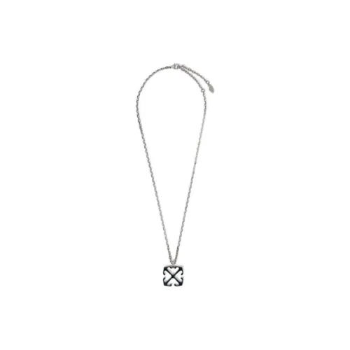 Off Белый Brass Necklaces Мужской