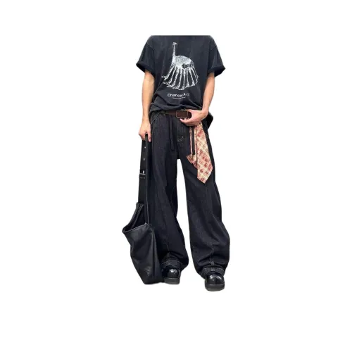 M JEANS STUDIOS 7 Оригинальные джинсы черного цвета унисекс