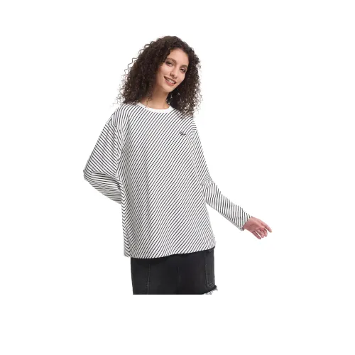 GAP совместная брендированная футболка Женская Белая Полосы